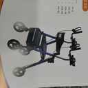 VOCIC Z22 Upright Walkers for Seniors with Seat, GelSoft Stand Up Walker
GelSoft Upright Walker with Adjustable Armrests&Cup Holder; 8" All-Terrain & Ergo Backrest Provide Comfort, 300 LBS, Purple
