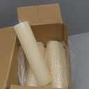 Lounsweer 12 Pack Ivory Pillar Candles Bulk Large Unscented Paraffin Wax Long Lasting Candles Clean Burning Supplies for Home Decor Wedding Party Dinner Bath Spa(2 x 8 Inch)