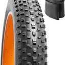 YUNSCM 26" Mountain Fat Bike Tire 26x4.0/100-559 Compatible with Mountain E-Bike 26 x 4 26 x 4.0 E-Bike Bicycle Tire