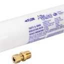 EZ-FLO 10 Inch Line Water Filter, Brass 1/4 Inch MIP x 7/16 Inch Compression Adapters, 1500 Gallon Capacity, 60458N