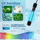 5W UV Light for Aquariums with 4 Timer Modes | UV-C Clean Light for Use in Sump Areas, Filters, Top Filter Boxes & Small Ponds Keeps Fish Tanks Clear & Healthy