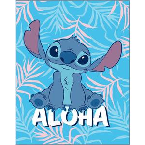 Stitch Twin Blanket - Lilo & Stitch Raschel Blanket for Kids! Measures 55"x75" (Twin/Full) Super Soft Stitch Blanket for Kids!
