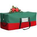 Christmas Tree Bag, Fits Up 10 Ft Tall Artificial Trees, 600D Oxford Material, Heavy Duty Tree Bag, Dampproof Storage Bag with Durable Reinforced Handles & Dual Zipper&Transparent Pocket