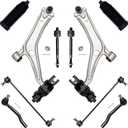 AUQDD 10Pcs Front End Suspension Kit Fit For 2018-2020 21-22 Ho-nda Accord, Lower Control Arm w/Ball Joint, Sway Bar Link, Outer & Inner Tie Rod End (# K623747 K623748 K750953 EV801520 ES801503)