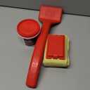 Grill Rescue BBQ Replaceable Scraper Cleaning Head, Bristle Free Grill Brush - Durable and Unique Scraper Tools for Cast Iron or Stainless-Steel Grates, Barbecue Cleaner (Non Scraper Brush)