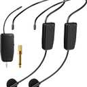 Wireless Microphone System for 2 People,160ft Range, 2.4G Dual Wireless Headset Mics for Karaoke Speaker, Amplifier, Mic Speakers, PA System, Yoga,Teaching, Fitness