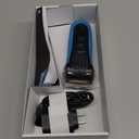 Braun Electric Series 3 Razor with Precision Trimmer, Rechargeable, Wet & Dry Foil Shaver for Men, Blue/Black, 4 Piece