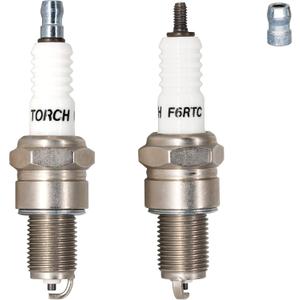 PK2 TORCH F6RTC Spark Plug Replace for NGK 7131 BPR6ES Spark Plug, for Bosch WR6DC WR7DC Spark Plug, for Champion RN9YC RN10YC Spark Plug,for Denso W20EPR-U Spark Plug,for MTD 951-10292/751-10292,OEM