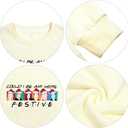 Christmas Sweatshirt Women Out Here Looking Like A Snack Shirt Farm Christmas Tree Pullover Casual Xmas Holiday Top (M)