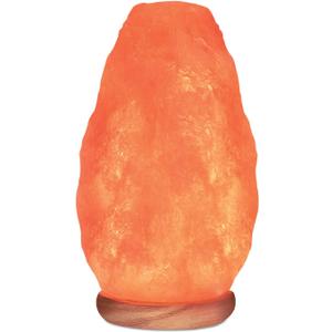 Natural Himalayan Pink Salt Lamp, Crystal Salt Lamp Night Light with Real Wood Base, (ELT Certified) Dimmer Switch  Perfect Holiday Gift | 7-11 LBS