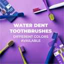 Medium Soft Toothbrush for Adults | Ultra-Dense Rounded Bristles | Gentle on Gums | Deep Plaque Removal | Whiter Smile | Suitable for Braces | 2 Pack Multicolor (Green + Purple)