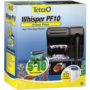 Tetra Whisper Power Filter 10 Gallons, Quiet 3-Stage Aquarium Filtration