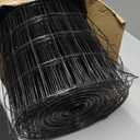 Chicken Wire Fencing 2inch x 3inch 48inch x 100ft 16GA Black PVC Coated Welded Wire Fence Garden Border Fencing Roll Metal Wire Mesh for Yard Vegetable Protection Goat & Poultry Netting