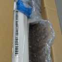 Comfort Zone Tower Fan for Bedroom, 32 inch, 3 Speeds, 90 Oscillation, Bladeless Indoor Fan, Built-in Carry Handle, Portable Stand Fan, White