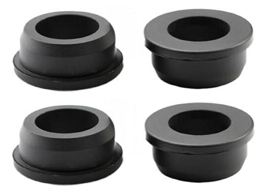 4 pcs 1-1/2" Drill Hole1" ID Black Silicone Top hat Rubber Grommets for WiringAutomotiveFirewallHole PlugDeskScrewWater and Gas PipeDrainHouse SidingCable BushingGlassWire Plug