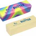 Butter Stick Fidget Toy, Slow Rebound Cute Butter Squeeze Stress Balls,Slow Rising Portable Squishy for Adults Anxiety & Stress Relief, Sensory Gifts for Office, Home