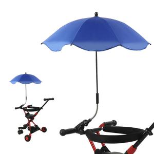 Baby Stroller Parasol, 14in Universal Umbrella with Clamp, 360 Degree Adjustable UV Stroller Sun Shade, Waterproof Umbrella for Trolley, Bike, Wheelchair, Beach Chair (8#)