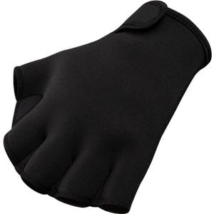 FitsT4 Sports Aqua Gloves Webbed Paddle Swim Gloves Fitness Water Aerobics (Large, Black)