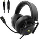 M21 Wired Gaming Headset with Microphone-Soft Memory Foam Cushion-Portable Foldable Headphones-for PC, PS4, PS5, Switch, Xbox One, Xbox Series X|S, Mobile-3.5mm Audio Jack