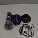 Philips Norelco Shaver 3900 Series, Wet and Dry Electric Shaver, P-Cap, Travel Pouch, Charging Stand, Storm Blue, Model S3341/92 (Silver New)