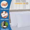 Talalay 100% Natural Premium Latex Pillow,Bed Pillow for Sleeping with Removable Cotton Cover, Helps Relieve Pressure, Breathable, Pressure Relief, Durable, Best Gift, King Size (Soft, 7.0'' (H))