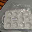 Vinino 2Pack Silicone Muffin Pan for Baking with Metal Reinforced Frame, 12 Cup Regular Size Cupcake Pan, BPA Free Silicone Muffin Tray, Cupcake Baking Pan Bite Molds for Oven Dishwasher Safe