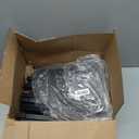 Hoctieon Corner Shelf, 5-Tier Corner Bookshelf, Rustic Ladder Shelf, Industrial Display Stand for Living Room, Kitchen, Home Office, Balcony, Small Space, Metal Frame, Black