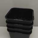 DEDU Oversized Bed Risers Heavy Duty 5 Inch 4 Pack, Furniture Risers for Sofas Stackable Supports Up to 11000 Lbs, Square Bed Raising Blocks Fits 5.5 Inch Wide Desk or Couch (Black)