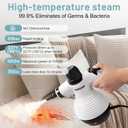 Handheld Steam Cleaner for Home Cleaning with 10 Accessories | 221F High-Temp Steam | Safety Lock | Ovens, Microwaves, Sofas, Windows, Tile & Grout