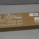 [Upgrade] Ice Scraper & Extendable Snow Brush for Car Windshield [Military-Grade Sturdy] - 360 Pivoting Brush Head with Silicone Grip for Effortless One-Swipe Clean on Auto (Large)