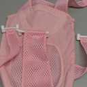 Baby Bath Support Net, Quick-Drying, Adjustable, Comfortable, Non-Slip, With Safety Support Corners, Pink