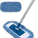 MAVRIZ Dust Mop for Hardwood Floor Washable Wet and Dry Mop with 58" Long Handle, 360 Rotating Microfiber Mop for Wood, Laminate, Tile Floor