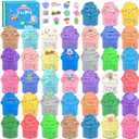 38 Pack Christmas Butter Slime Kit, Kids Sensory Tactile Fidget Toy, Educational Slime Games, Soft & Non-Sticky, Birthday Gift Prize Party Favor for Girls Boys Kids 6 7 8 9 10 11 12