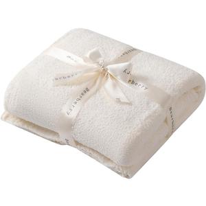 bearberry Super Soft Fluffy Throw Blanket Lightweight Cozy Warm Throw Blankets for Couch Bed Sofa All Season(Cream, 50x60)