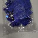 1pc Handmade Rhinestone Applique for Clothes, 3D Flower Fabric Patches for Wedding Dress, Bling Beaded Embroidery Lace Applique for Hat Hairband Sewing Embellishment (Royal Blue)