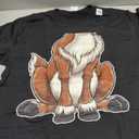 Funny Reindeer Adult Kids Men Women Brown Deer Costume T-Shirt Size L