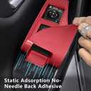 Temmis 4PCS Car Door Window Switch Panel Cover for Toyota 2020-2025 RAV4 / RAV-4 / Wildlander, Auto Interior Decor Accessories Armrest Trim Silicone Style Kit-Red