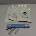 Yuclet Squeeze Water Filtration System with Four 20-Oz Squeeze Pouches and 0.1 Micron Filter Straw, Portable Water Purifier Survival for Camping, Hiking, Backpacking and Emergency Preparedness