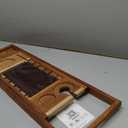 VaeFae Premium Teak Bathtub Tray, Expandable Wooden Bath Tray for Tub, Luxury Bathtub & Bathroom Accessories, Great House Warming, Anniversary & Wedding and Birthday Gifts (Free Teak Body Brush)