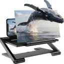 Screen Magnifier Version, 2026 New 3D HD Mobile Phone Magnifier Projector Screen, Portable Foldable Phone Screen Amplifier Screen Enlarger for Movies Videos, Supports All Smartphones