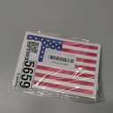 Stickios American Flag Decal - Patriotic Vinyl Bumper Sticker for Cars, Trucks & Vehicle Windows - Made in USA (5.8x3.1 inches) - Classic Flag 12 Pieces