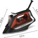 Rowenta Access Steam Iron, Clothes Iron with Steamer, Vertical Steaming, Maximum Steam Distribution, Anti-Drip Protection, Red