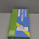 No Drill Curtain Rod Brackets, 10-Pack Self-Adhesive Curtain Rod Holders, Nail-Free Adjustable Hooks for 0.5-1.18 Inch Poles, Heavy-Duty Black Curtain Rod Hangers,Black 