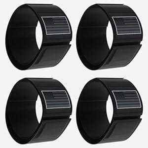 JUIOHAKY Sentry Strap with Larger-Sized Magnet, Magnetic Rifle Sling Strap Staging, Adjustable Retainer Band Ideal as Gun Accessories for Rifle, Shotgun and Carbines (Black (4 Packs))