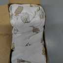 2 Pack and Play Sheets, Waterproof Mini Crib Sheets Fitted - 38x26 Organic Cotton Pack N Play Sheets for Graco Pack and Play Mattress, Playard Baby Crib Sheets,Neutral for Boy,Girl,Toddler(KeaSafari)