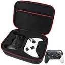 Younik Controller Carrying Travel Case, Protective Hard Case for 2 Universal Controllers, Compatible with P5, P4, X-box 1, Switch Pro, Black