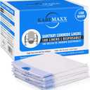 100 Bedside Commode Liners Bags for Commode Toilet - Leak Proof & Odorless Potty Liners for Portable Potty Chair Liners - Potty Bags for Portable Toilet Bag - Bedside Toilet Liners Disposable Adult