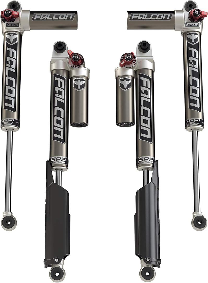 Falcon 11-02-33-400-200 JLU 4-Door SP2 3.3 Fast Adjust Piggyback Shocks (2-4.5” Lift)