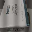 Electric-Lunch-Box-Heated-Food Warmer, 80W Heating Lunchbox for Adults, 2 Pack 1.5L Stainless Steel Containers, 12/24/110V Lonchera Elctrica Porttil for Work/Car