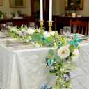 2 Pack Artificial White Rose Vines - 11.8ft Flexible Garland for Wedding Arch, Wall Vines & Table Decor | Faux Flower Vines